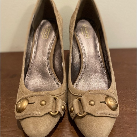 Coach, Size 9, Clay, Laney Kidsuede Wedge EUC - Picture 6 of 10